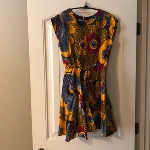 African Print Mini Dress